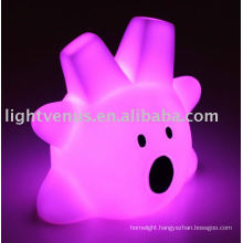 2011 Colorful plastic room led kids night light